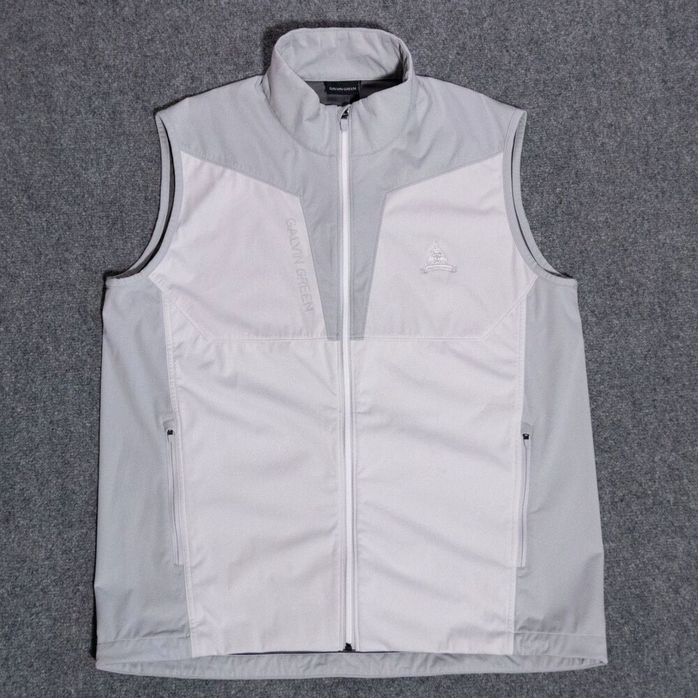 Galvin Green Lathan Full Zip Vest Men's XL White Water Repellent Windproof Golf